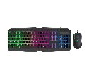 סט מקלדת ועכבר גיימינג עם תאורת RGB